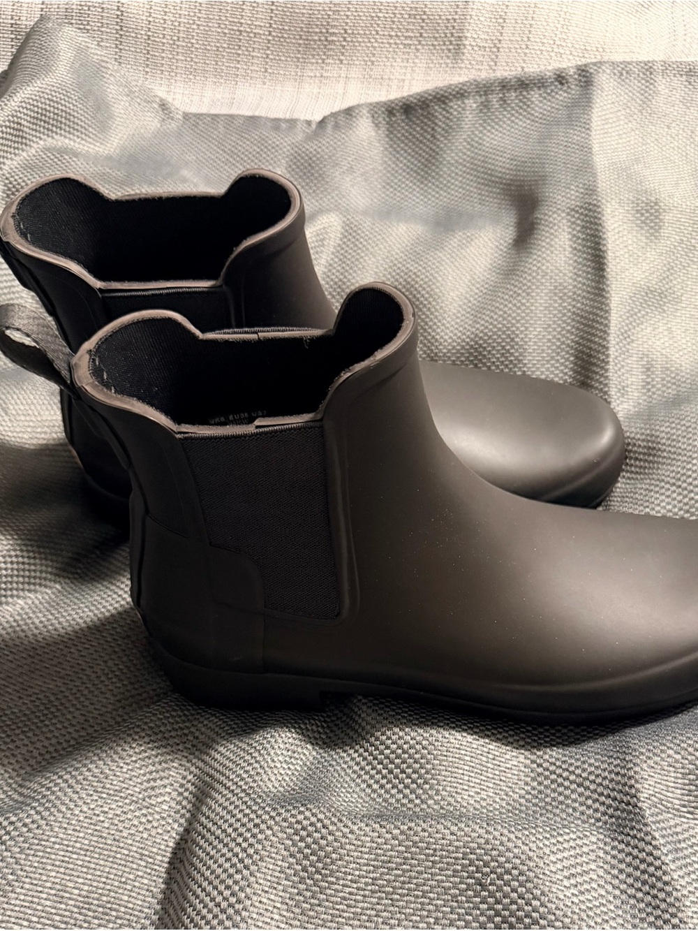 Hunter Black Chelsea-Style Rain Boots - Picture 2 of 5